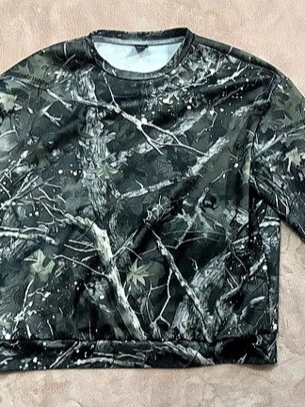SHEIN Camo Long Sleeve Sweatshirt Medium